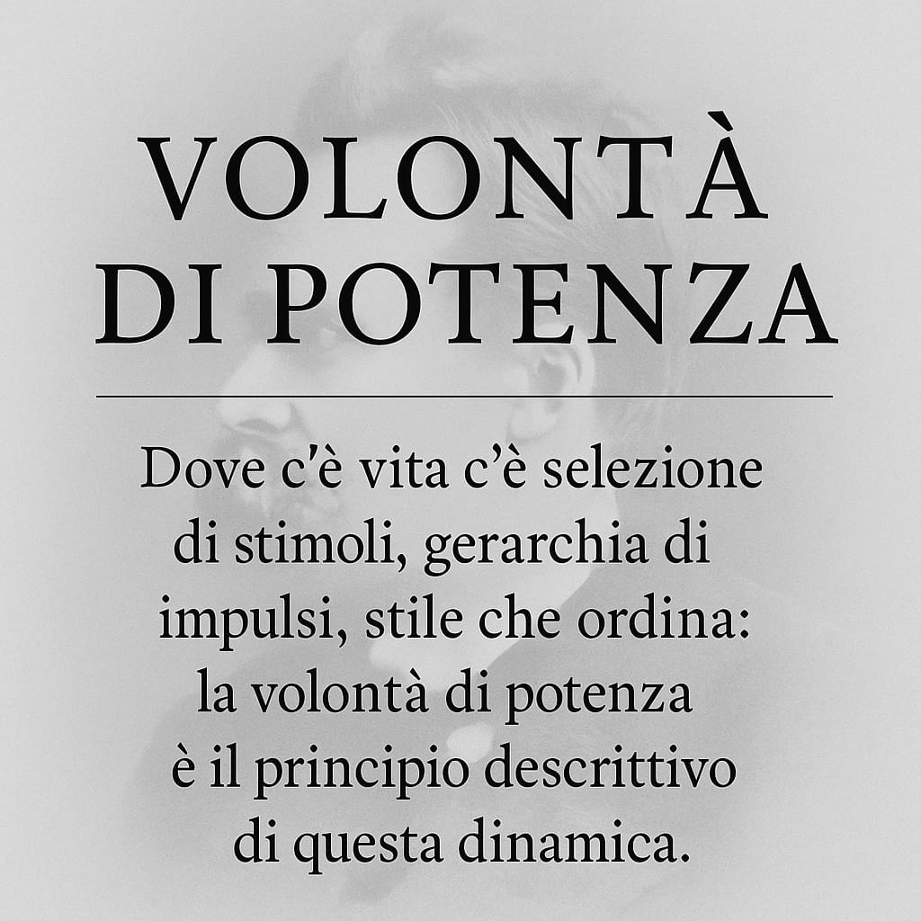 Volontà di potenza: il nome della forma