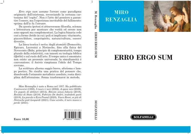 Erro Ergo Sum - Il nuovo libro di Miro Renzaglia
