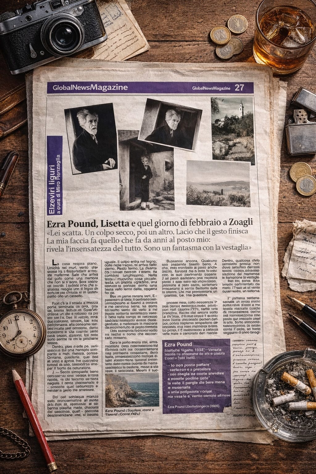 EZRA POUND. Lisetta e quel giorno di febbraio a Zoagli - Elzeviri liguri