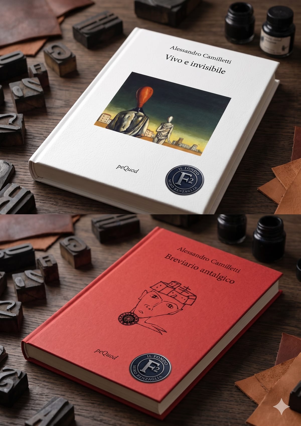 VIVO E INVISIBILE + BREVIARIO ANTALGICO - due libri di Alessandro Camilletti